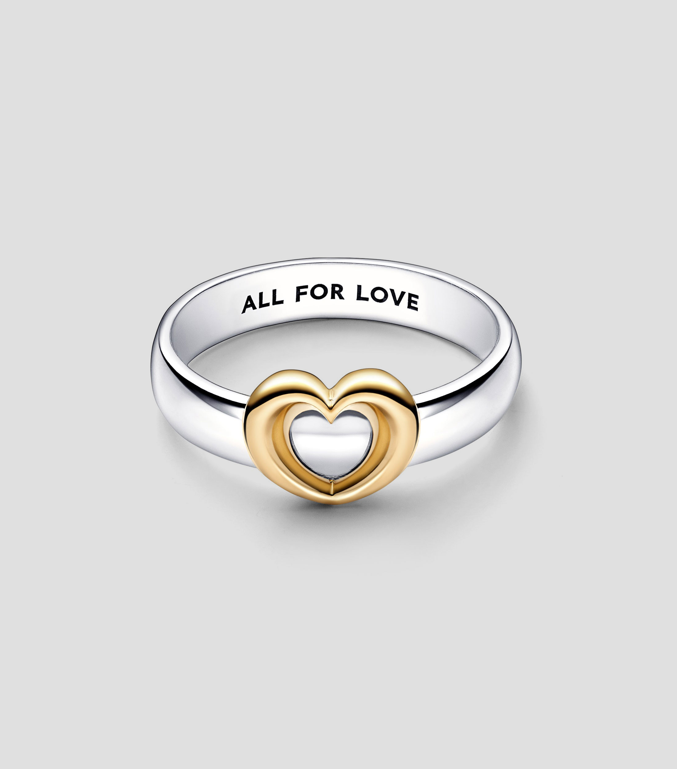 Anillo Corazón deslizante en dos tonos Pandora Moments Mujer